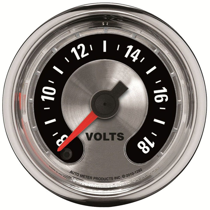 AUTOMETER 2-1/16", Full Sweep Electric, 0-18 Volts American Muscle Voltmeter Gauge AU1282 Autofit