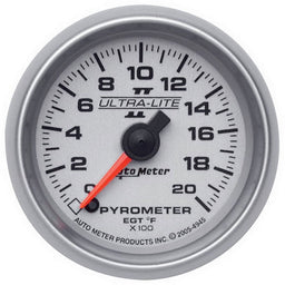 AUTOMETER 2-1/16", Full Sweep Electric, 0-2000°F Ultra-Lite II Series Pyrometer Gauge AU4945 Autofit
