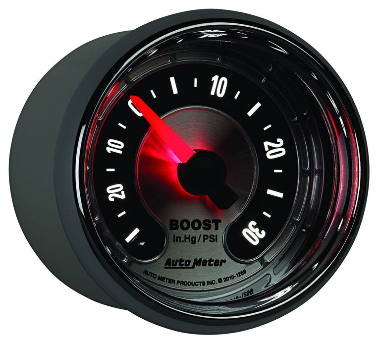 AUTOMETER 2-1/16", Full Sweep Electric, 0-30 psi American Muscle Boost Gauge AU1259 Autofit