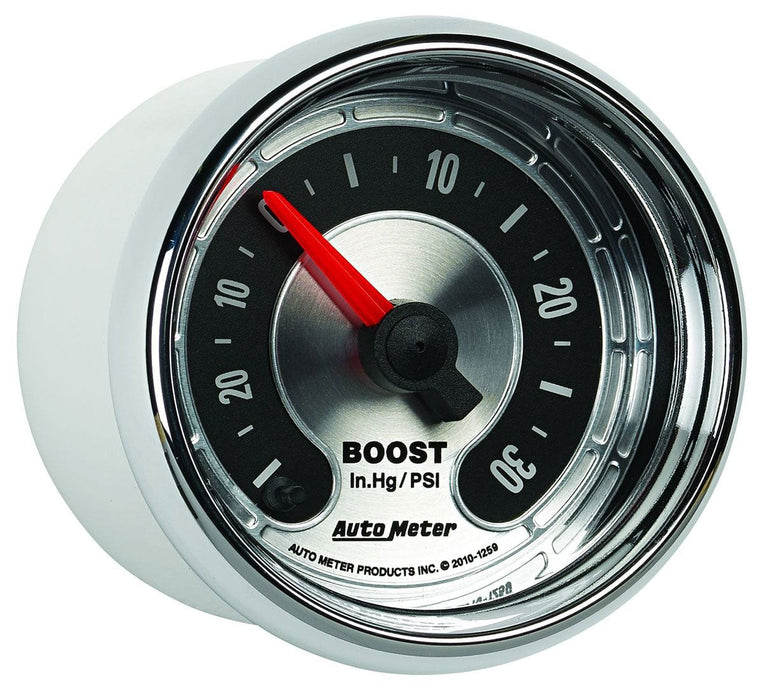 AUTOMETER 2-1/16", Full Sweep Electric, 0-30 psi American Muscle Boost Gauge AU1259 Autofit