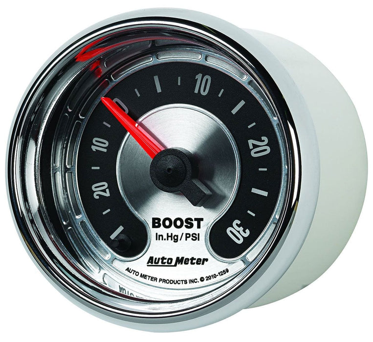 AUTOMETER 2-1/16", Full Sweep Electric, 0-30 psi American Muscle Boost Gauge AU1259 Autofit