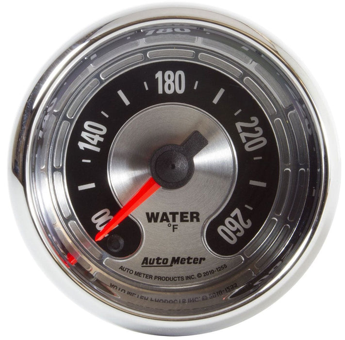 AUTOMETER 2-1/16", Full Sweep Electric, 100-260°F American Muscle Water Temperature Gauge AU1255 Autofit