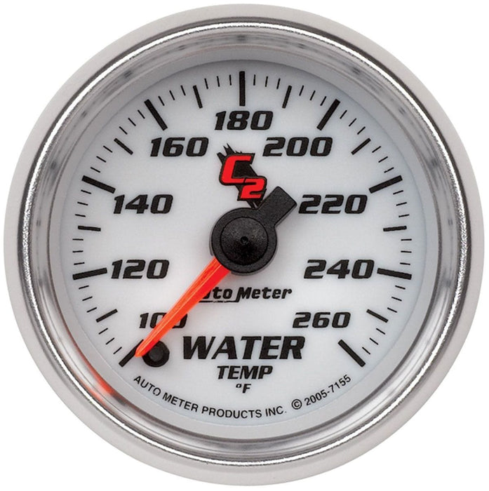 AUTOMETER 2-1/16", Full Sweep Electric, 100-260°F C2 Series Water Temperature Gauge AU7155 Autofit