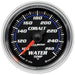 AUTOMETER 2-1/16", Full Sweep Electric, 100-260°F Cobalt Series Water Temperature Gauge AU6155 Autofit