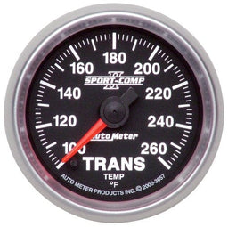 AUTOMETER 2-1/16", Full Sweep Electric, 100-260°F Sport-Comp II Transmission Temperature Gauge AU3657 Autofit