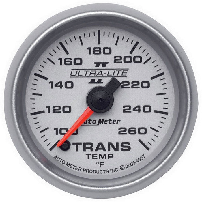 AUTOMETER 2-1/16", Full Sweep Electric, 100-260°F Ultra-Lite II Series Transmission Temperature Gauge AU4957 Autofit