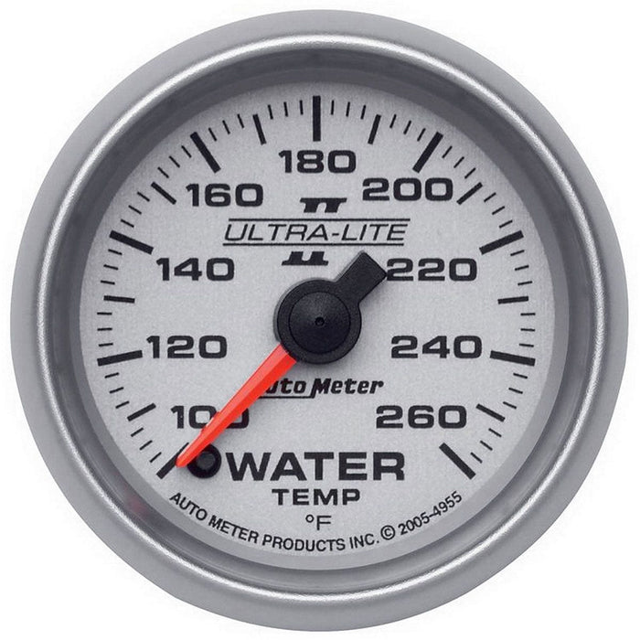 AUTOMETER 2-1/16", Full Sweep Electric, 100-260°F Ultra-Lite II Series Water Temperature Gauge AU4955 Autofit