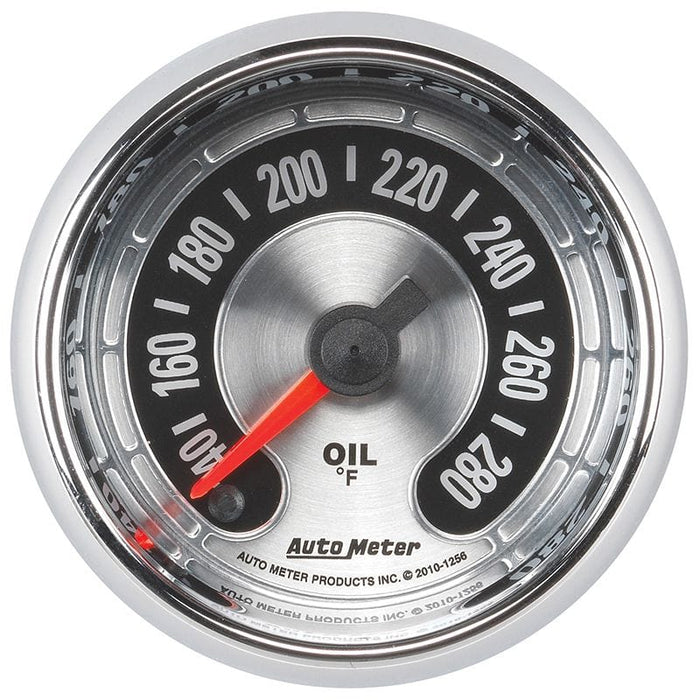 AUTOMETER 2-1/16", Full Sweep Electric, 100-340°F American Muscle Oil Temperature Gauge AU1256 Autofit