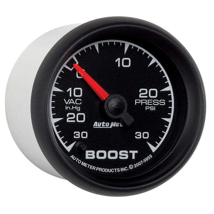 AUTOMETER 2-1/16", Full Sweep, Electric, 30 In Hg./30 PSI ES Series Boost/Vacuum Gauge AU5959 Autofit