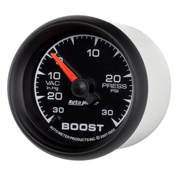 AUTOMETER 2-1/16", Full Sweep, Electric, 30 In Hg./30 PSI ES Series Boost/Vacuum Gauge AU5959 Autofit