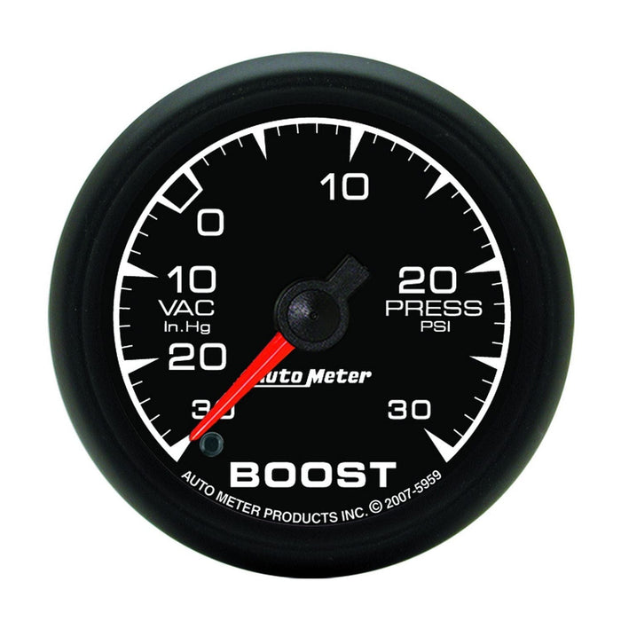 AUTOMETER 2-1/16", Full Sweep, Electric, 30 In Hg./30 PSI ES Series Boost/Vacuum Gauge AU5959 Autofit