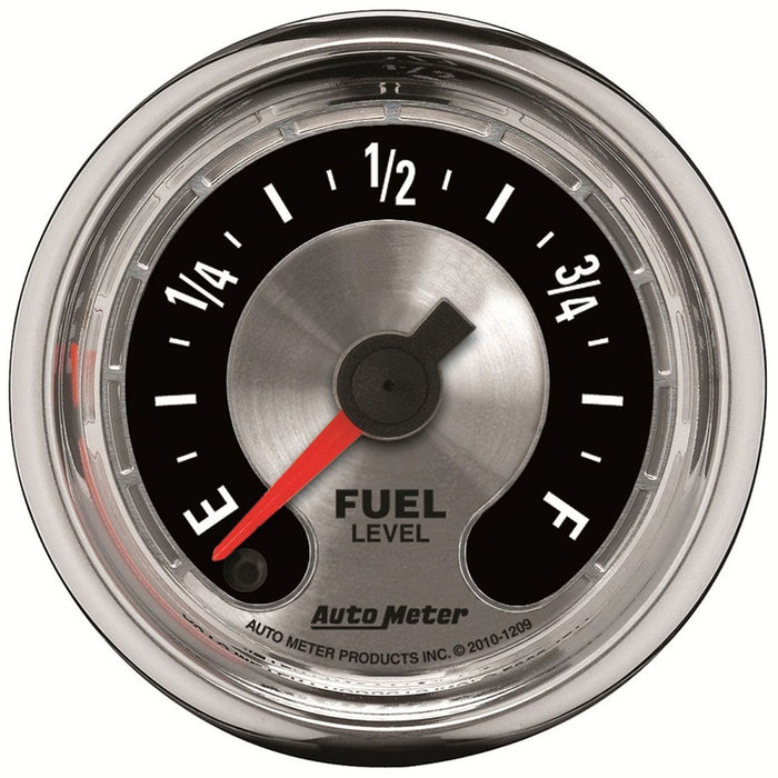 AUTOMETER 2-1/16", Full Sweep Electric, Programmable 0-280 ohm American Muscle Fuel Level Gauge AU1209 Autofit