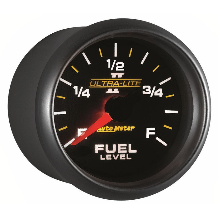 AUTOMETER 2-1/16", Full Sweep Electric, Programmable, 0-280 ohms Ultra-Lite II Series Fuel Level Gauge AU4910 Autofit