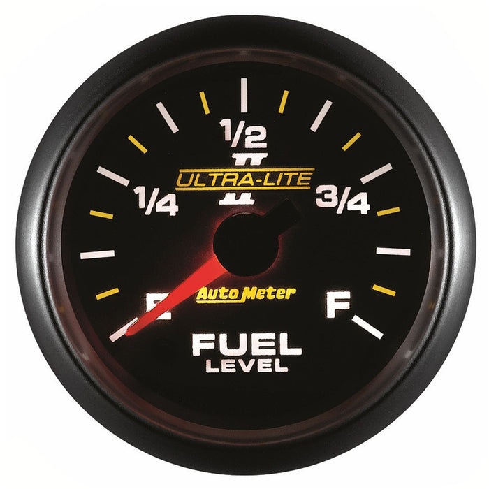 AUTOMETER 2-1/16", Full Sweep Electric, Programmable, 0-280 ohms Ultra-Lite II Series Fuel Level Gauge AU4910 Autofit