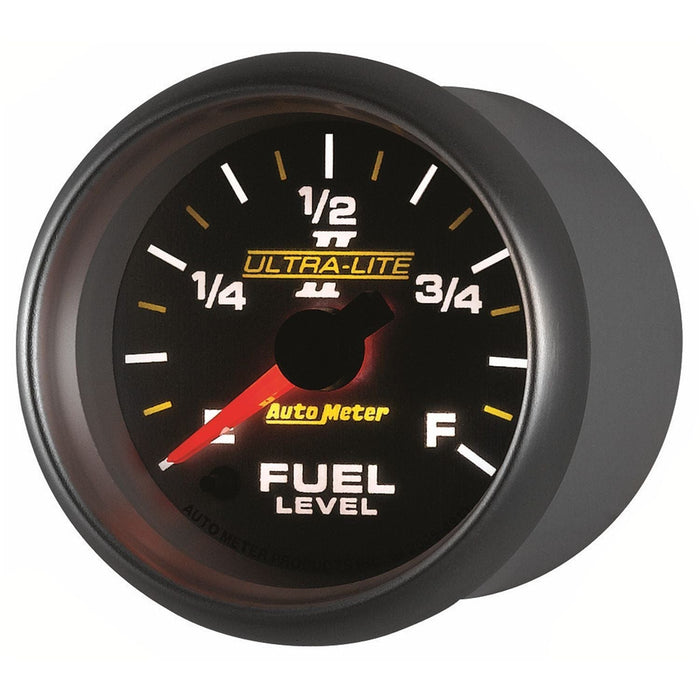 AUTOMETER 2-1/16", Full Sweep Electric, Programmable, 0-280 ohms Ultra-Lite II Series Fuel Level Gauge AU4910 Autofit
