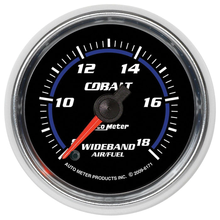 AUTOMETER 2-1/16", Full Sweep Electric, Range:8:1-18:1 AFR Cobalt Series Air / Fuel Ratio Wideband Gauge AU6171 Autofit