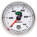 AUTOMETER 2-1/16", Full Sweep Mechanical, 0-100 psi NV Series Oil Pressure Gauge AU7321 Autofit