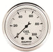 AUTOMETER 2-1/16", Full Sweep Mechanical, 0-100 psi Old Tyme White Oil Pressure Gauge AU1621 Autofit