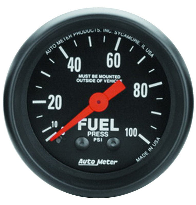 AUTOMETER 2-1/16", Full Sweep Mechanical, 0-100 psi Z-Series Fuel Pressure Gauge AU2612 Autofit