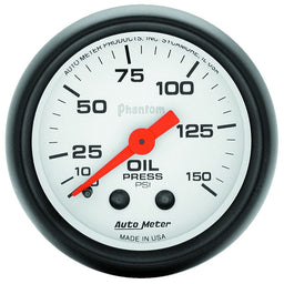 AUTOMETER 2-1/16", Full Sweep Mechanical, 0-150 psi Phantom Series Oil Pressure Gauge AU5723 Autofit