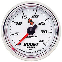 AUTOMETER 2-1/16", Full Sweep Mechanical, 0-35 psi C2 Series Boost Gauge AU7104 Autofit