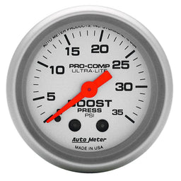 AUTOMETER 2-1/16", Full Sweep Mechanical, 0-35 psi Ultra-Lite Series Boost Gauge AU4304 Autofit