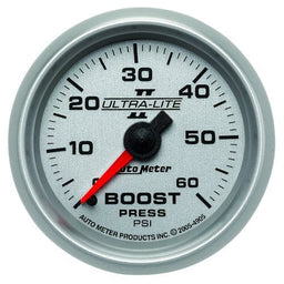 AUTOMETER 2-1/16", Full Sweep Mechanical, 0-60 psi Ultra-Lite II Series Boost Gauge AU4905 Autofit
