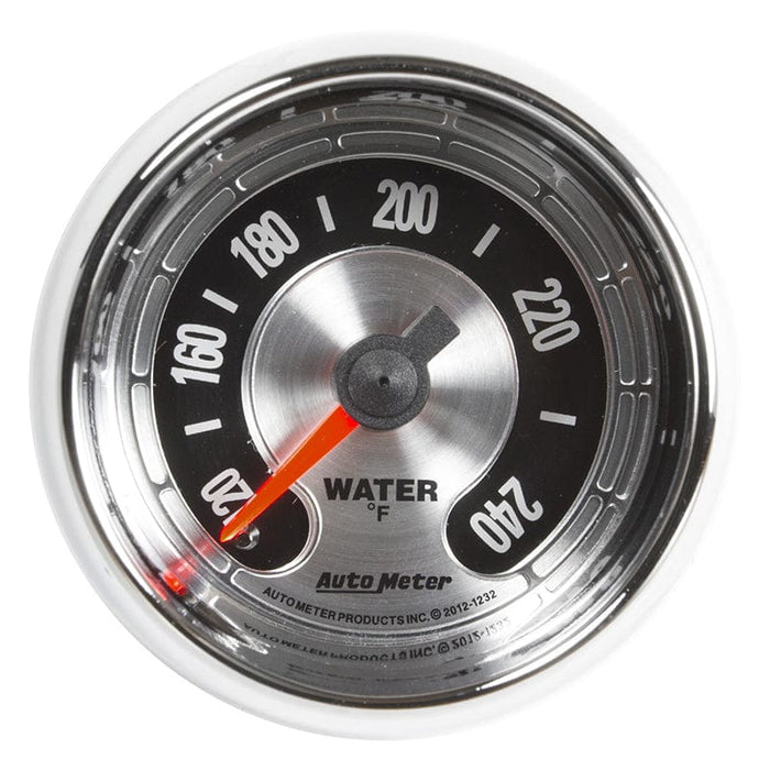 AUTOMETER 2-1/16", Full Sweep Mechanical, 120-240°F American Muscle Water Temperature Gauge AU1232 Autofit