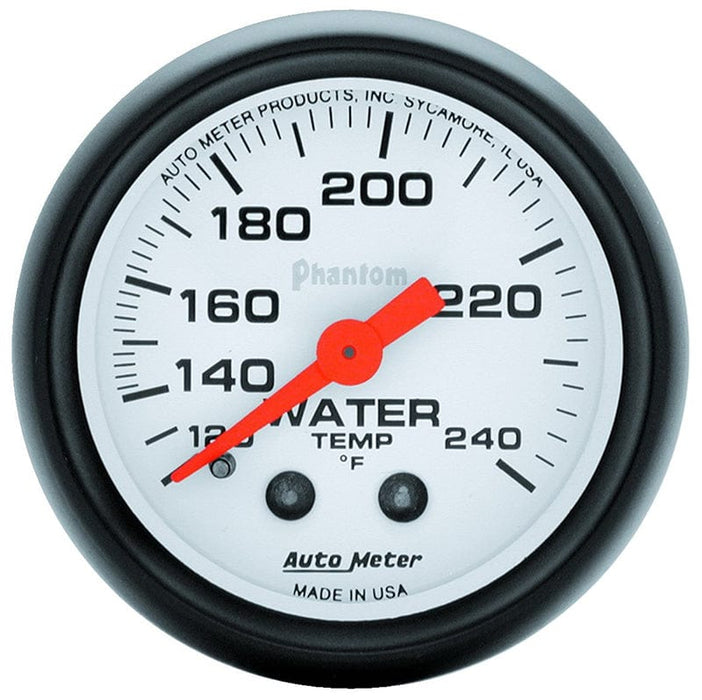 AUTOMETER 2-1/16", Full Sweep Mechanical, 120-240°F Phantom Series Water Temperature Gauge AU5732 Autofit