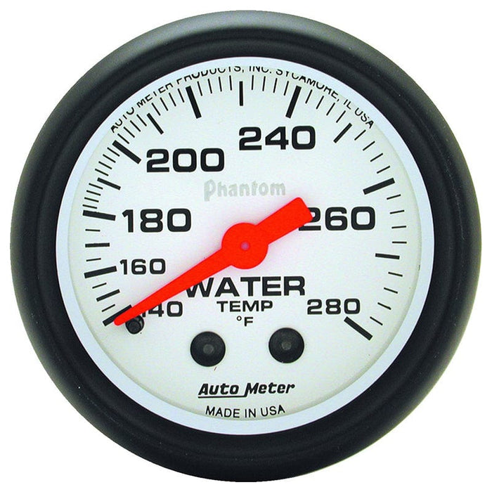 AUTOMETER 2-1/16", Full Sweep Mechanical, 140-280°F Phantom Series Water Temperature Gauge AU5731 Autofit