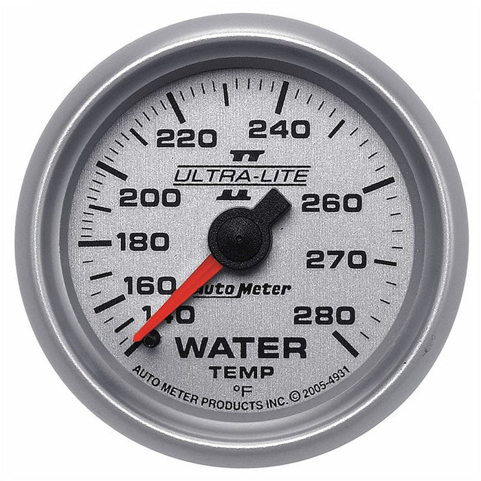 AUTOMETER 2-1/16", Full Sweep Mechanical, 140-280°F Ultra-Lite II Series Water Temperature Gauge AU4931 Autofit