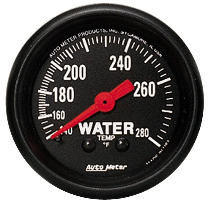 AUTOMETER 2-1/16", Full Sweep Mechanical, 140-280°F Z-Series Water Temperature Gauge AU2606 Autofit