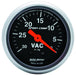 AUTOMETER 2-1/16", Full Sweep Mechanical, 30 In. Hg. Sport-Comp Series Vacuum Gauge AU3384 Autofit