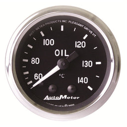 AUTOMETER 2-1/16", Full Sweep Mechanical, 60-140°C Cobra Series Oil Temperature Gauge AU201008 Autofit