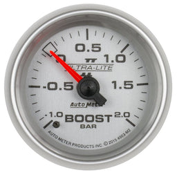 AUTOMETER 2-1/16", Full Sweep Mechanical, 60 cm/Hg - 2.0 Bar Ultra-Lite II Boost/Vacuum Gauge AU4903-M2 Autofit