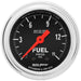AUTOMETER 2-1/16", Full Sweep Mechanical, w/Isolator, 0-15 psi Traditional Chrome Series Fuel Pressure Gauge AU2413 Autofit