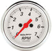 AUTOMETER 2-1/16", In-Dash, Electric, 0-7,000 rpm Arctic White Tachometer AU1397 Autofit
