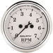 AUTOMETER 2-1/16", In-Dash, Electric, 0-7,000 rpm Old Tyme White Tachometer AU1694 Autofit