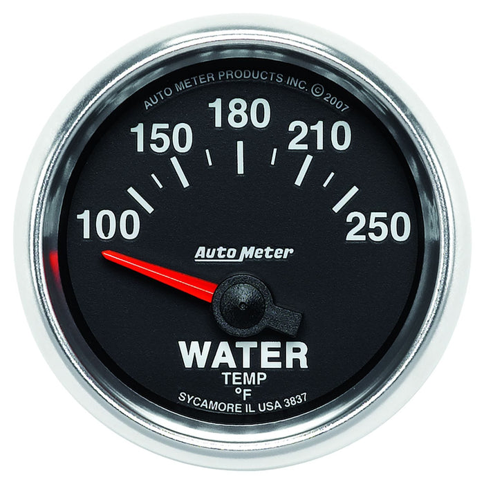 AUTOMETER 2-1/16", In-Dash, Short Sweep Electric, 100-250°F GS Series Water Temperature Gauge AU3837 Autofit
