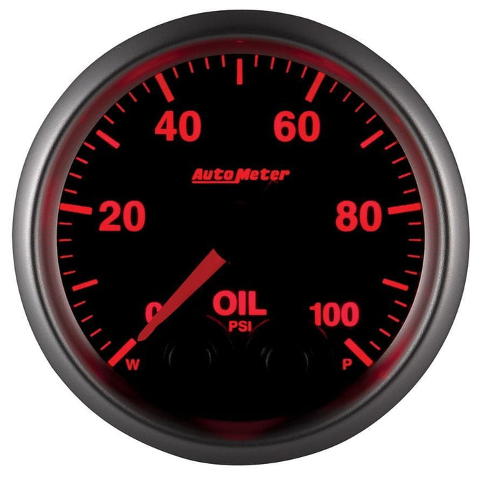 AUTOMETER 2-1/16", Programmable Warning Function, 0-100 psi Elite Series Oil Pressure Gauge AU5652 Autofit