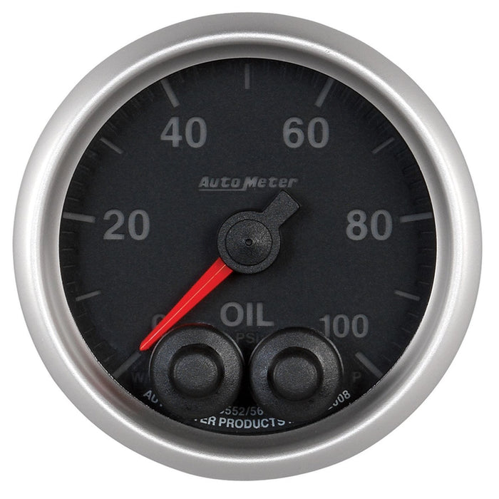 AUTOMETER 2-1/16", Programmable Warning Function, 0-100 psi Elite Series Oil Pressure Gauge AU5652 Autofit