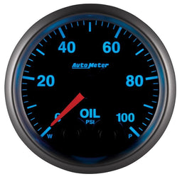 AUTOMETER 2-1/16", Programmable Warning Function, 0-100 psi Elite Series Oil Pressure Gauge AU5652 Autofit