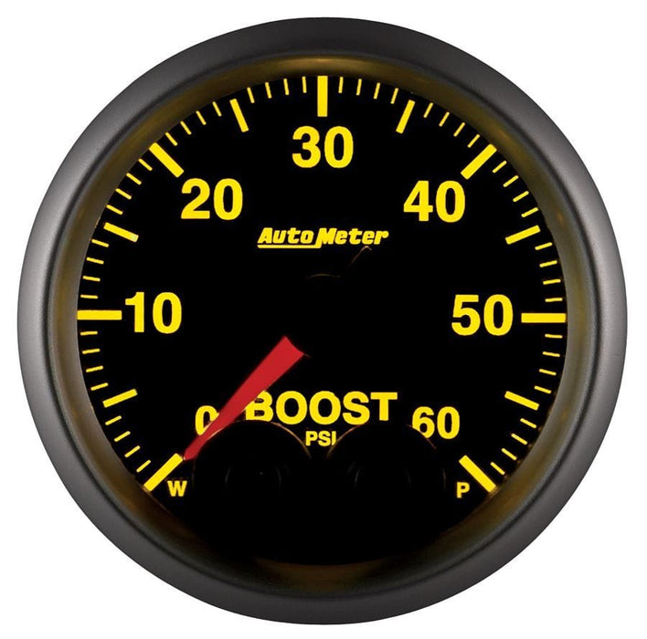AUTOMETER 2-1/16", Programmable Warning Function, 0-60 psi Elite Series Boost Gauge AU5670 Autofit