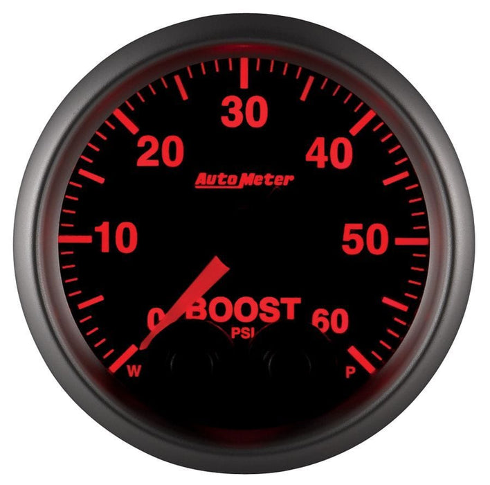 AUTOMETER 2-1/16", Programmable Warning Function, 0-60 psi Elite Series Boost Gauge AU5670 Autofit