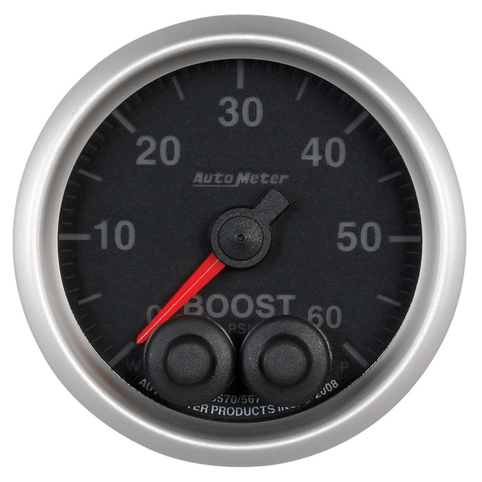 AUTOMETER 2-1/16", Programmable Warning Function, 0-60 psi Elite Series Boost Gauge AU5670 Autofit