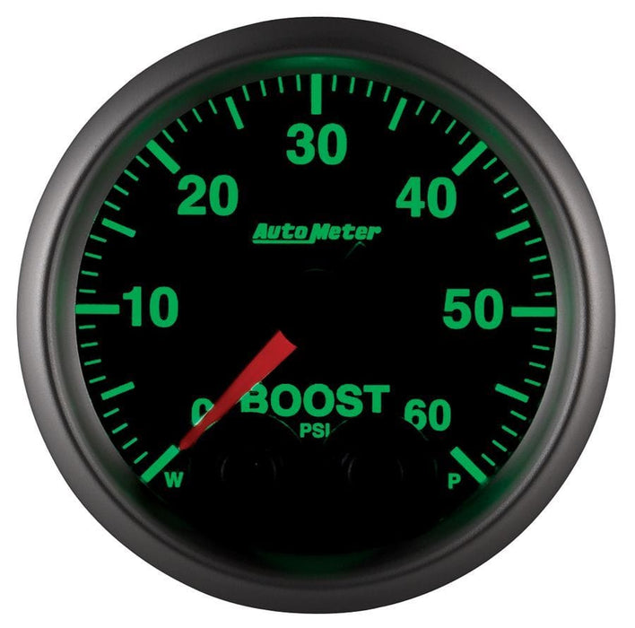 AUTOMETER 2-1/16", Programmable Warning Function, 0-60 psi Elite Series Boost Gauge AU5670 Autofit