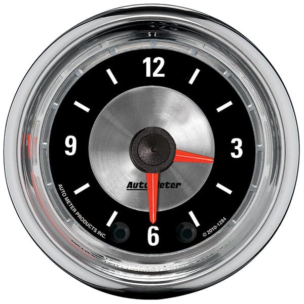 AUTOMETER 2-1/16", Quartz Movement w/Second Hand American Muscle Clock AU1284 Autofit