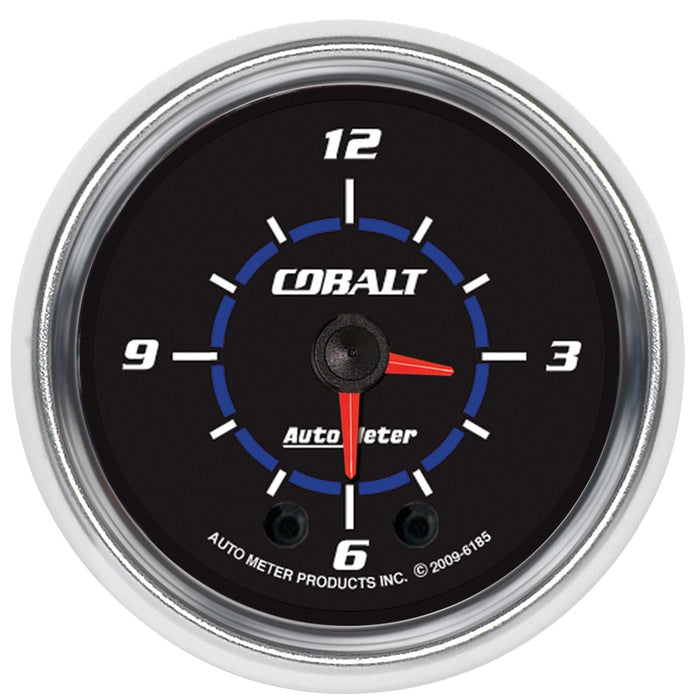 AUTOMETER 2-1/16", Quartz movement, w/Second Hand Cobalt Series Clock AU6185 Autofit