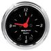 AUTOMETER 2-1/16", Quartz Movement w/Second Hand Designer Black Series Clock AU1484 Autofit