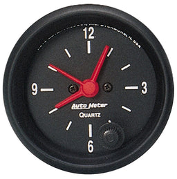 AUTOMETER 2-1/16", Quartz movement, w/Second Hand Z-Series Clock AU2632 Autofit